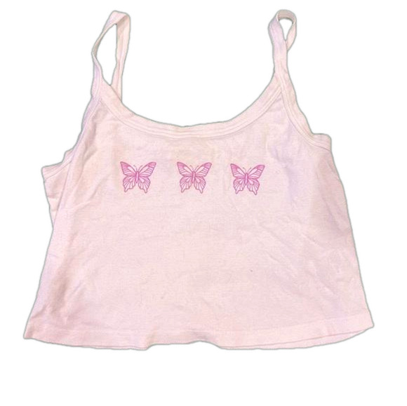 🧡 5 for $25 sale 🧡 Butterfly 🦋 crop top - Picture 1 of 4